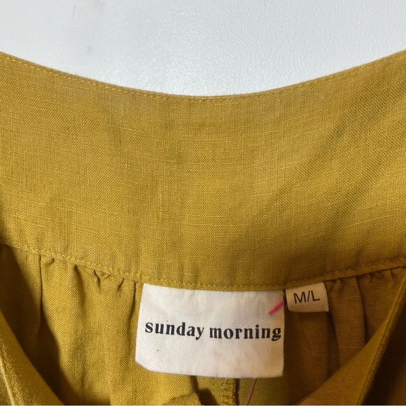 Sunday Morning Raya Linen Midi Strap Dress NWT - Picture 4 of 9